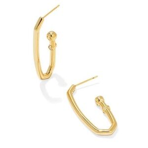 Kendra Scott 14 K Gold plated Brass CZ Stones Drop earrings New